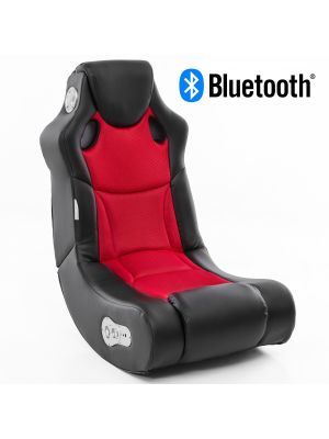 24Designs Racer - Racestoel Gamestoel - Bluetooth & Speakers - Zwart / Rood
