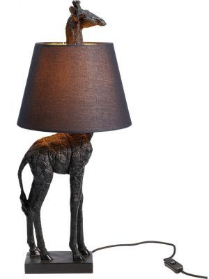Kare Design Giraffe Tafellamp - Hoogte 71 cm - Mat Zwart