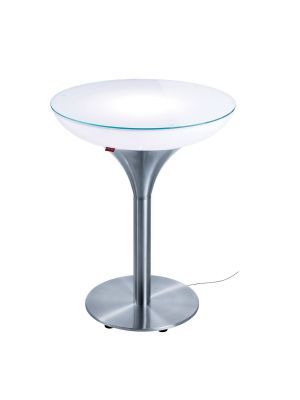 Moree Lounge M Outdoor Eettafel - Ø60 x H75 cm – Wit