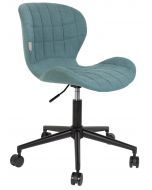 Zuiver Bureaustoel OMG - Verstelbare Zithoogte 44 - 56 cm - Stof Blauw