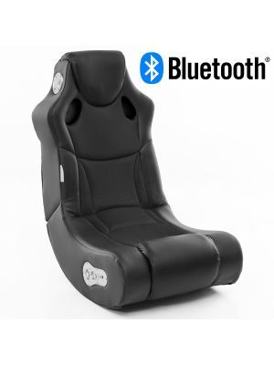24Designs Racer - Racestoel Gamestoel - Bluetooth & Speakers - Zwart