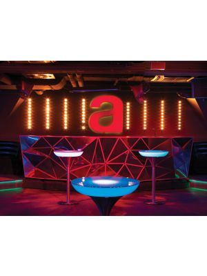 Moree Lounge M Indoor LED Bartafel - Ø60 x H105 cm - Wit