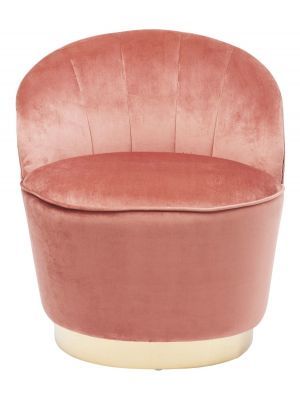 Kare Design Cherry Fauteuil Velvet - Fluweel Roze