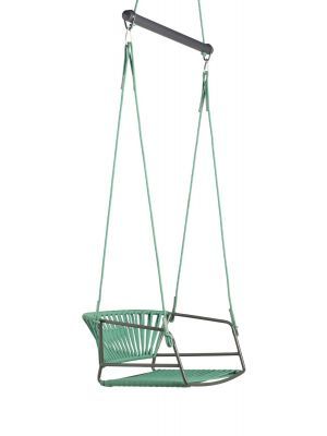 SCAB Lisa Swing Hangstoel Rope - Antracietgrijs/Groen