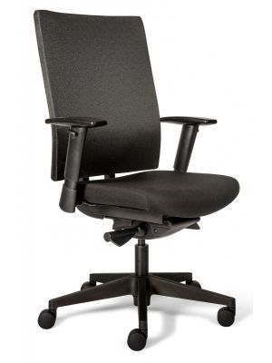 24Designs Calgary Edition Comfort Bureaustoel EN1335 - Zwart Onderstel