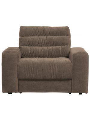 BePureHome Date Fauteuil - Vintage Stof - Warm Grey