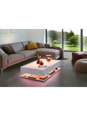 Moree Ora Home LED Pro Salontafel - L110 x B70 x H29 cm - Wit