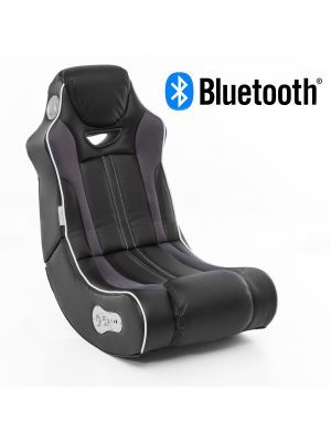 24Designs Racestoel Monza - Gamestoel - Bluetooth & Speakers - Zwart / Grijs