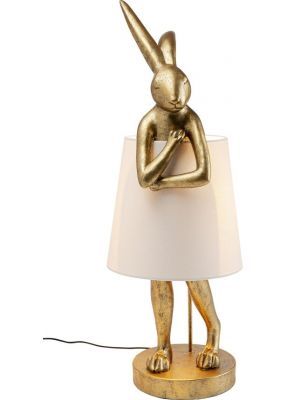 Kare Design Animal Rabbit Tafellamp - Hoogte 88 cm - Goudkleurig